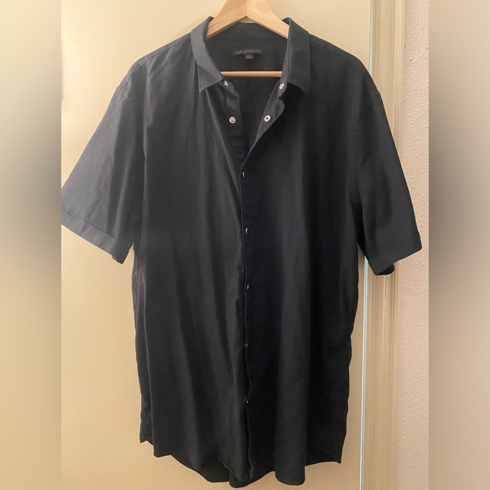 John Varvatos Pearl Snap Button-Up (short sleeve)
